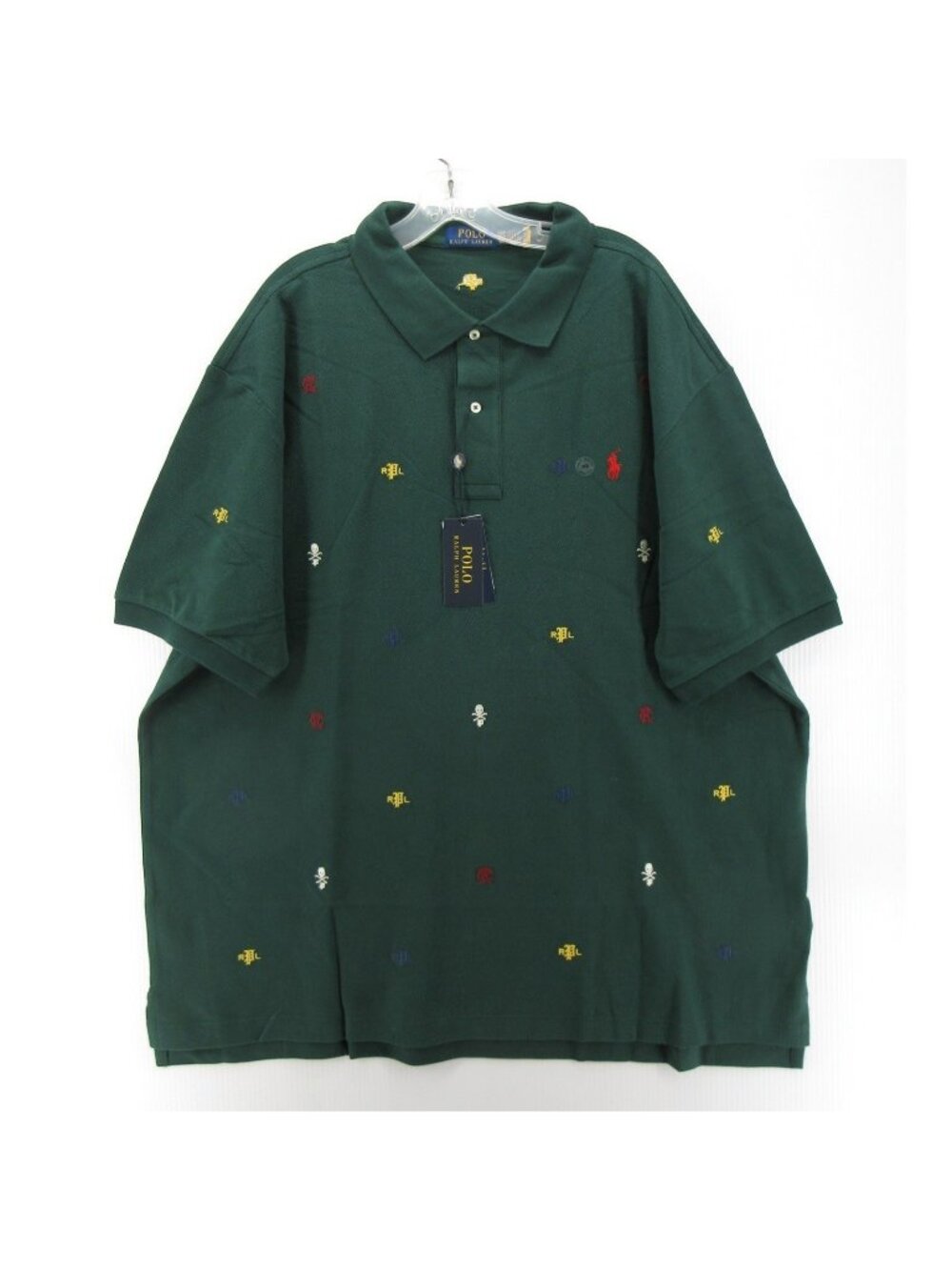 Polo Ralph Lauren Polo Shirt 2XB Skull Crossbones PRL AOP Embroidered